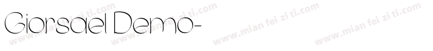 Giorsael Demo字体转换